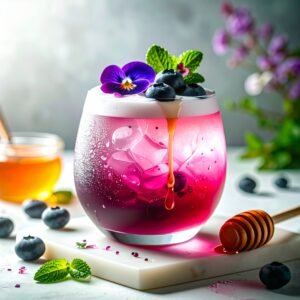elegance-pourpre-cocktail-sans-alcool-petillant-myrtille-violette-miel